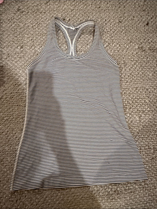 lululemon athletica Tops - Lululemon Striped Racerback Tank Top - Black & White